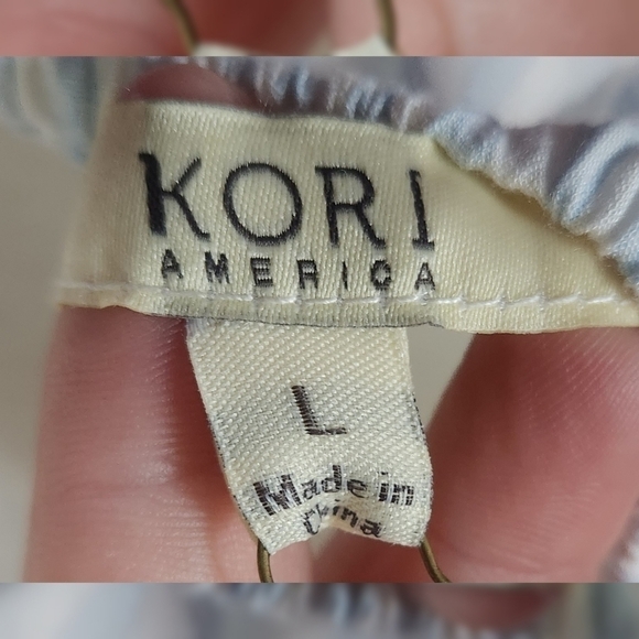 Kori America Off The Shoulder Top Sz L - Picture 4 of 6